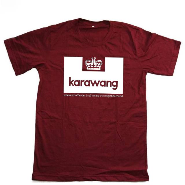 Tshirt baju kaos weekend offender karawang spezial city laskar jawara persika karawang persib 1933