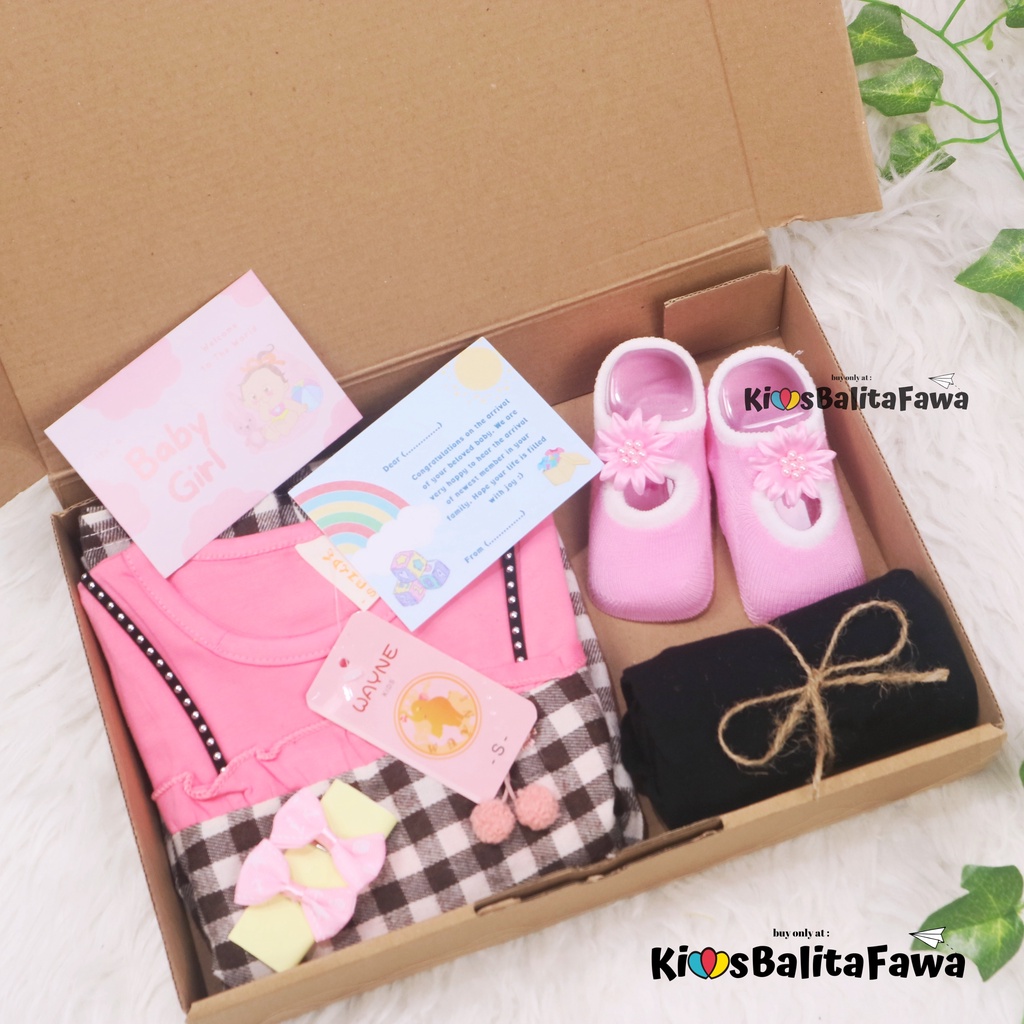 [ICY] Hampers Set Baby Girl 0-18 Month / Gift Lahiran Bayi New Born Anak Perempuan Hadiah Dress Kado