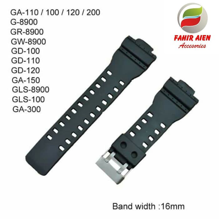 RUBBER STRAP TALI JAM TANGAN CASIO GSHOCK G-SHOCK GD100 GD-100 TALIJAM