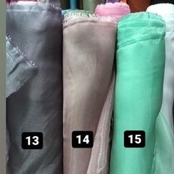 Bahan organza kristal/organza kristal/toska