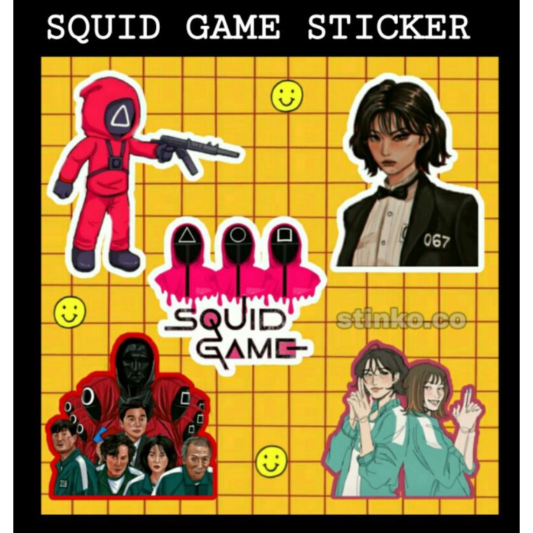 

[30PCS] STICKER SQUID GAME UNTUK LAPTOP/HELM/JOURNAL/DIY/GIVE