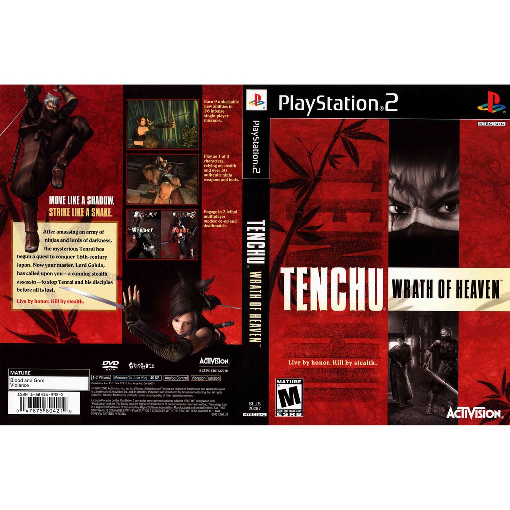 Kaset PS2 TENCHU Warth Of Heaven