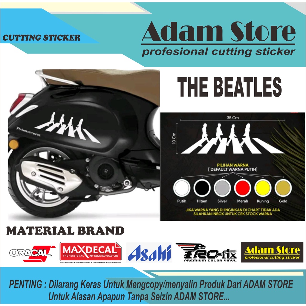 sticker The baetles / stiker motor vespa matic / striping motor vespa matic