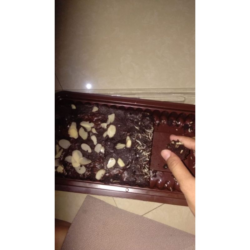 

fudgy brownies / brownies panggang murah enak