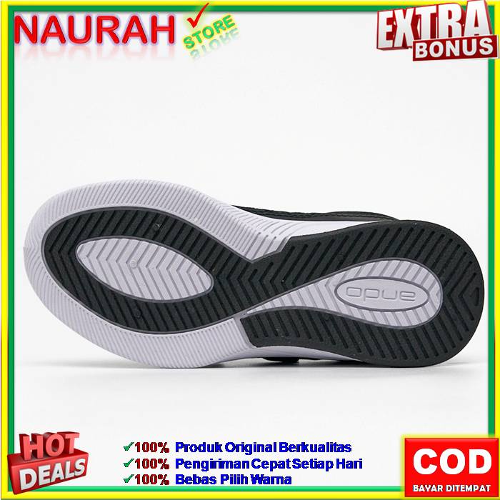 SEPATU HITAM ANDO ANGIE ORIGINAL SNEAKERS UNISEX PRIA WANITA REMAJA JUNIOR DEWASA SPORTY CASUAL TRENDY SEPATU SEKOLAH KULIAH KERJA JOGGING