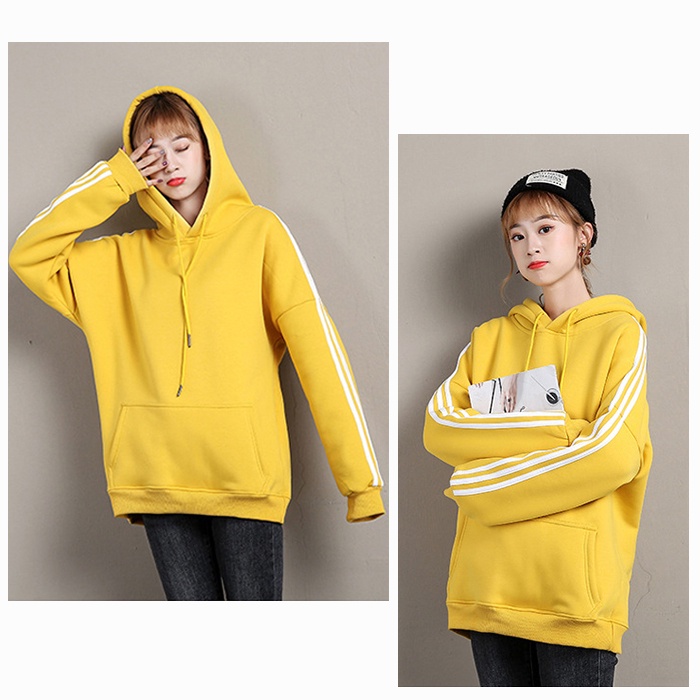 Jaket wanita Korean hoodie sweater yelow jaket polos big size M L XL XXL XXXL XXXXL XXXXXL