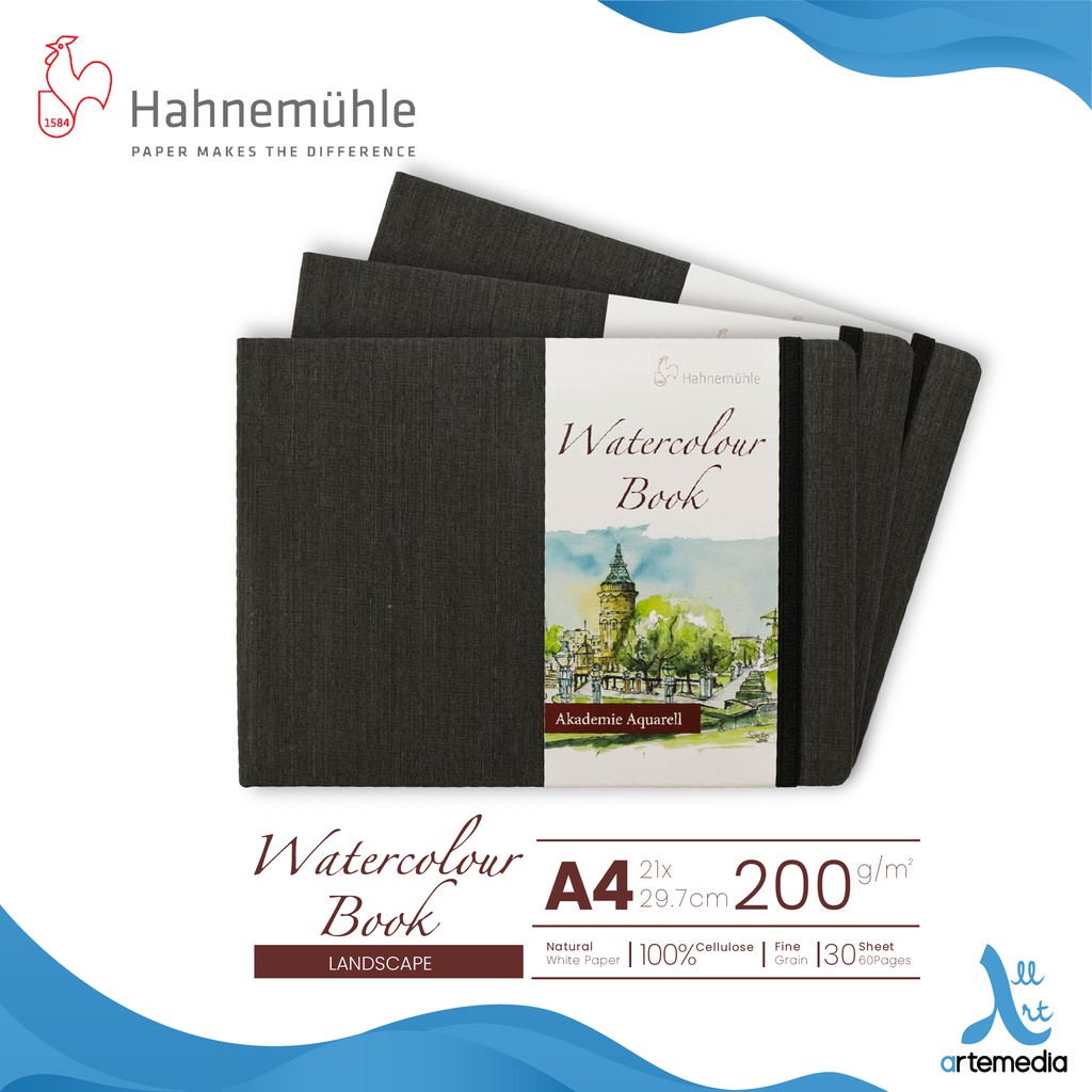 

Hahnemuhle A4 Watercolor Journal Paper Book