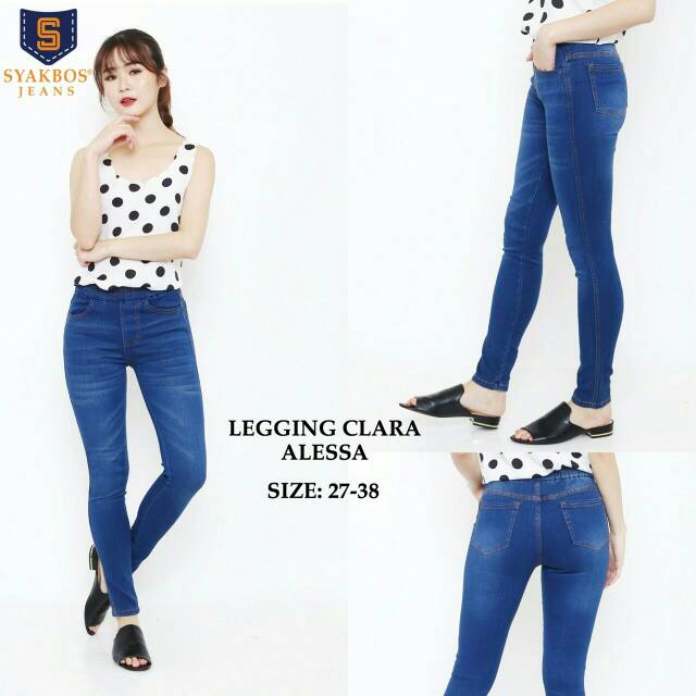 Celana jeans legging legging strech legging jeans