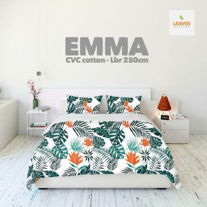 sprei dan bedcover set katun lokal ESRA motif EMMA