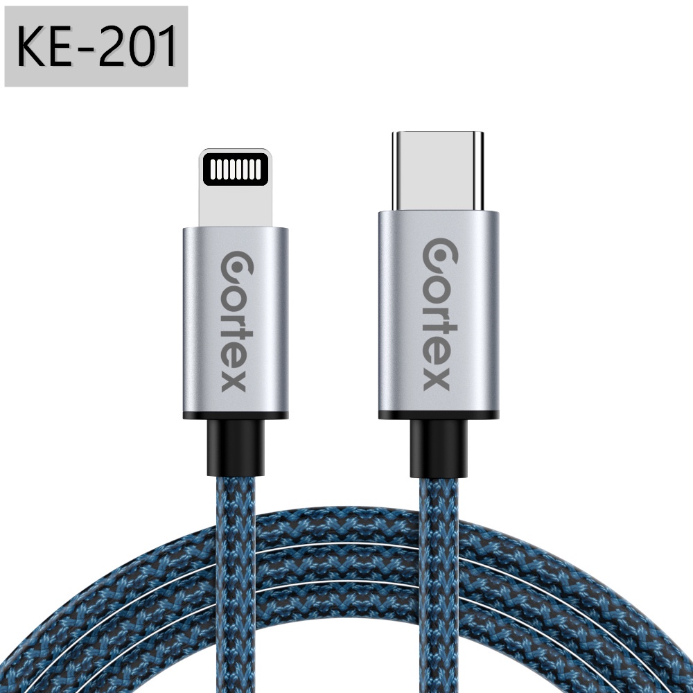 Cortex KE-201 PD Kabel Type C to Lightning PD 18W 20W 30W Fast Charging iPhone 11/12/13/14 Cable Data