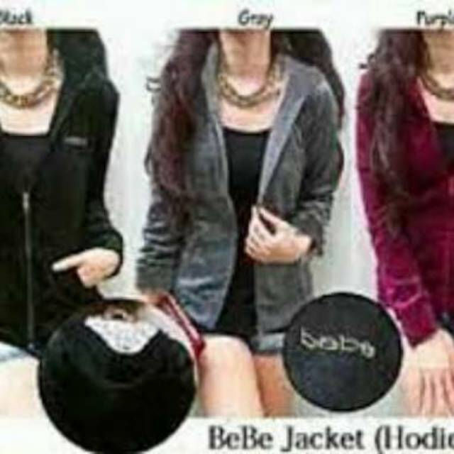 Jaket bebe beludru wanita (jaket beludru stretch)