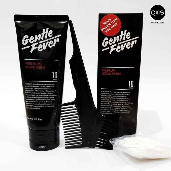 GENTLE FEVER PREMIUM DOWN PERM Hair Smoothing For Men Atur Rambut Tanpa Tea Tree
