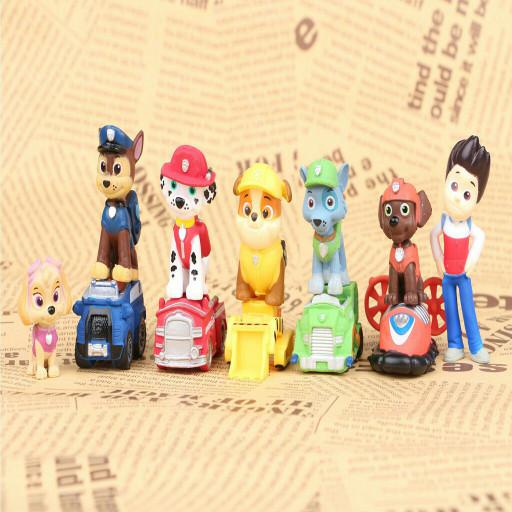 Mainan Anak Paw Patrol 1 Set Lengkap / Topper Cake Paw Patrol