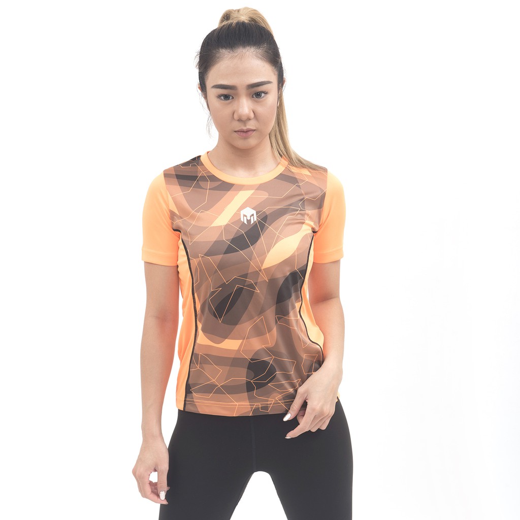 Baju Olahraga Wanita Running Dan Gym MILLS Marbe 5003 Orange | Shopee ...