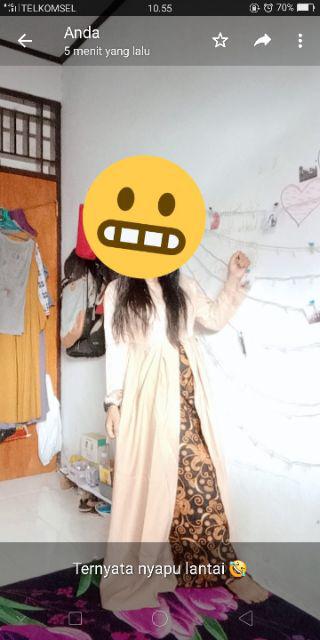 Couple Batik Gamis Bidara Sarwendah (best Seller) Bahan Baloteli