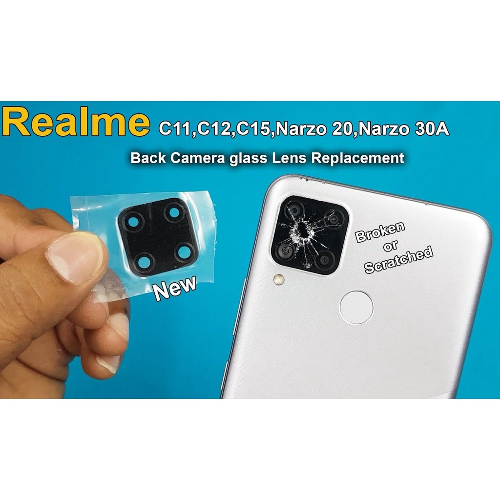 Camera Lens Lensa kamera kaca kamera belakang Realme Narzo 20