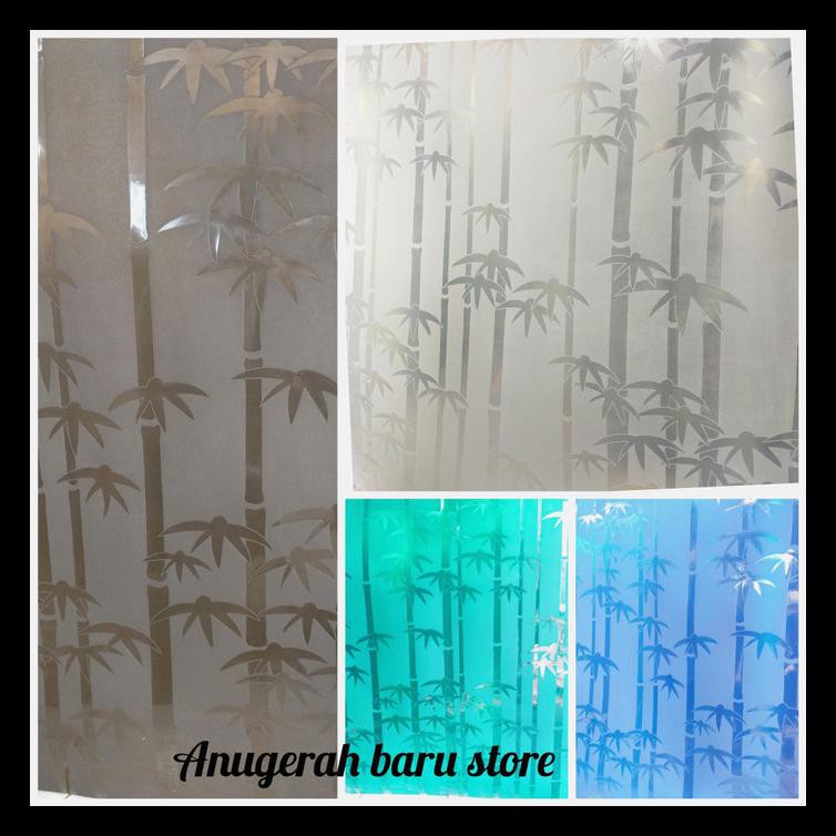 FIBER PAGAR PLASTIK PENUTUP PAGAR MOTIF BAMBU LITE - PUTIH