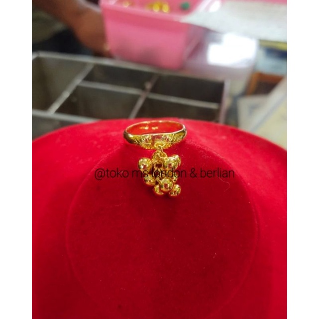 Cincin Perhiasan 10gr Mas London LM 24K.