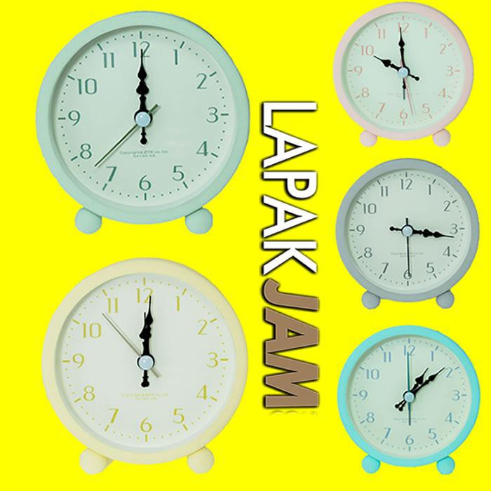 Jam Weker Polos Unik Alarm Sweep Movement Alarm Clock ZYX SA122-KB