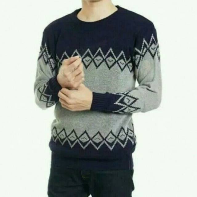 SWEATER PRIA RAJUT PRIA/WANITA ZERRU TRIBAL 4 COLORS Dhamsshop