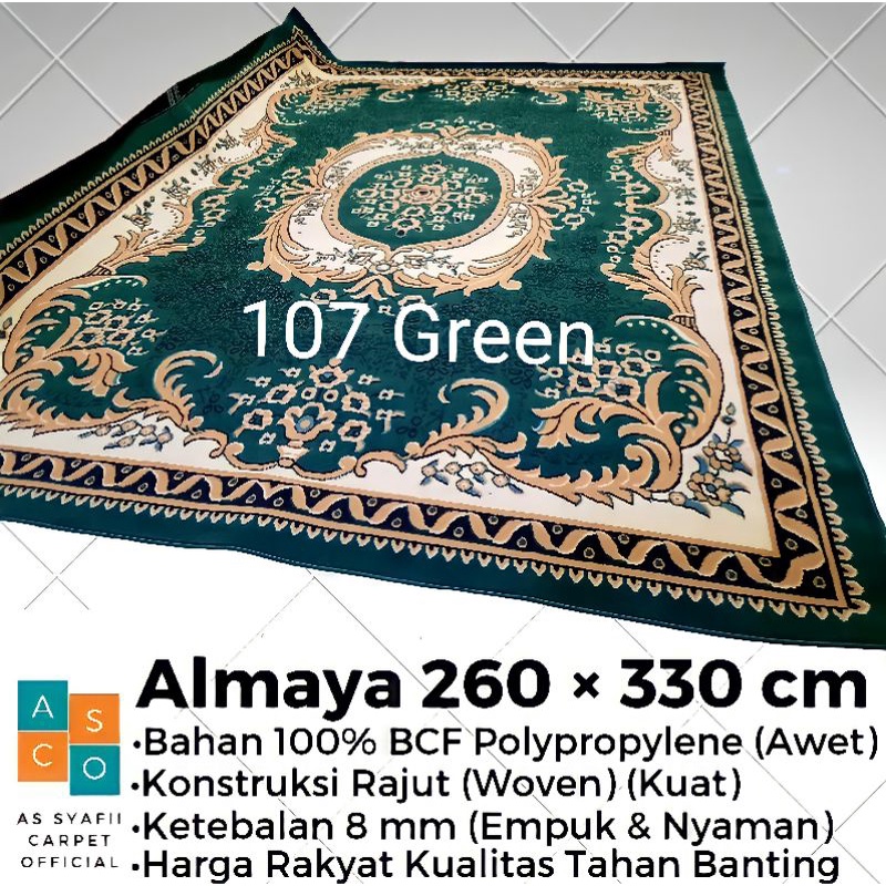 KARPET PERMADANI 260×330 ALMAYA - KARPET LANTAI BESAR - KARPET LANTAI JUMBO MURAH -  KARPET LANTAI U