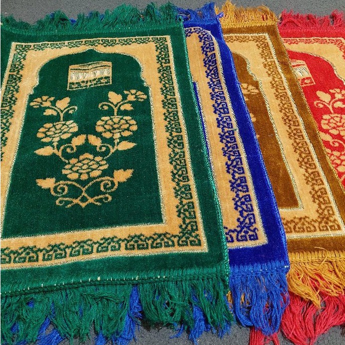 Sajadah Turkey Kecil - Sejadah Anak Bulu Rumbai Mini Muka Travel Traveling Travelling Turki Turkiye 35 x 55 cm 60 Ibadah Sholat solat Masjid Mesjid KArpet Murah Promo Grosir Kodian Sovenir Souvenir Gift Hadiah Seserahan Hajatan Khitanan Haji Lebaran Warna