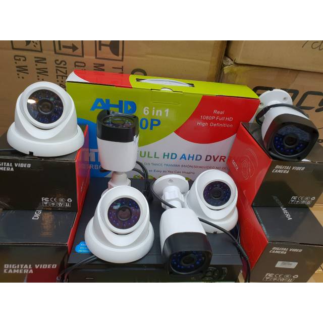 Paket kamera cctv 8ch+hdd 1tb ahd 2mp 1080p full hd komplit tgl pasang