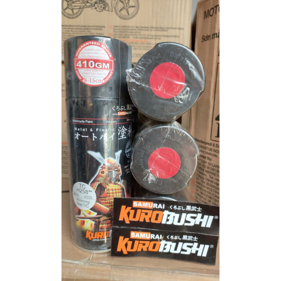 cat semprot samurai kurobushi pilok pilox samurai tc h258** wninning red t/c h258 400ml