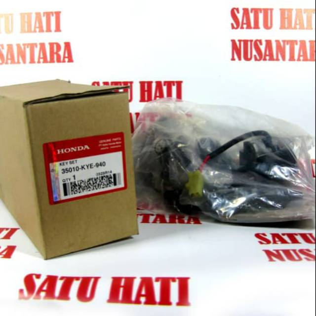 Kunci kontak lengkap assy key set nmp megapro mono Fi 35010-KYE-940