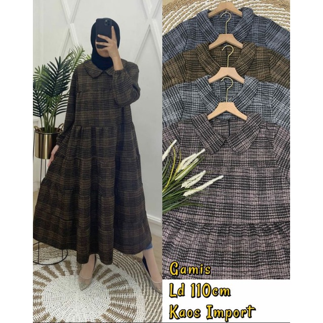 Gamis Kaos Knit  Import