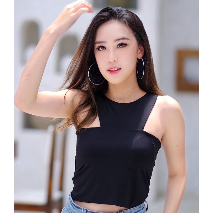 MODAVIE - LEA TANKTOP Korean Crop Top Tank top Korea Croptop Baju Atasan Wanita