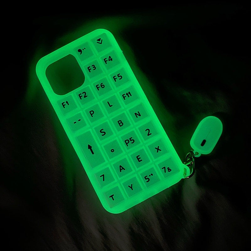 Case keyboard Dekompresi Luminous Untuk iPhone 12 13 14 11 Pro Max X Xs Max Xr dfhef