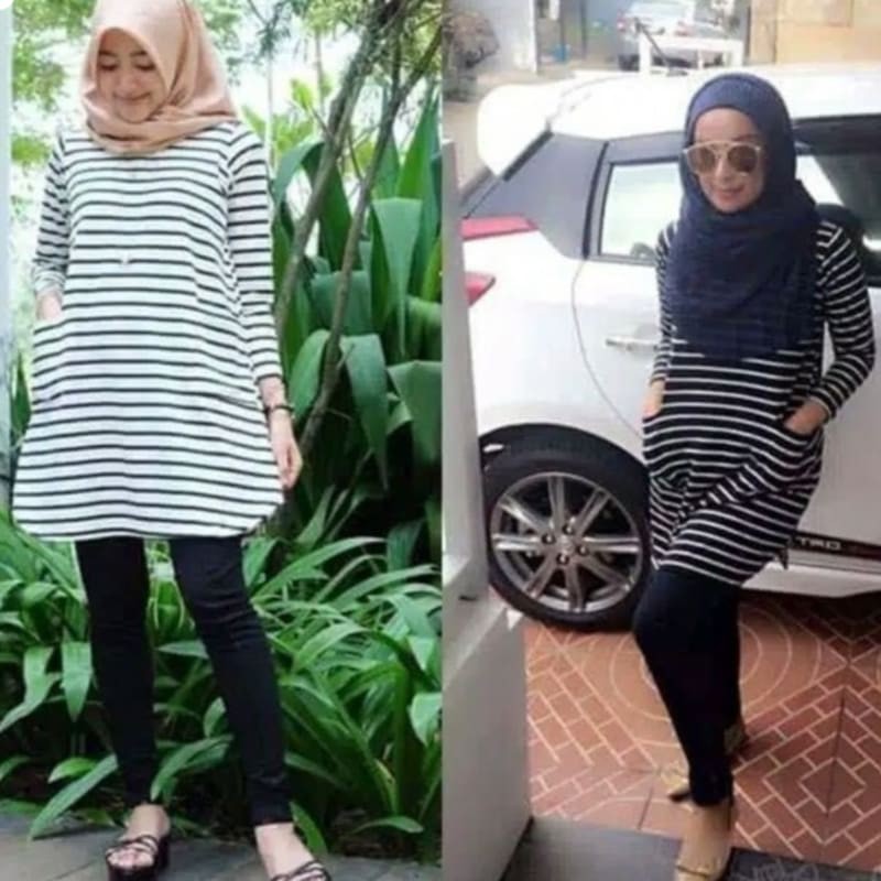 YUNITA TUNIK SALUR STEVI - FASHION ATASAN MUSLIM WANITA 1R
