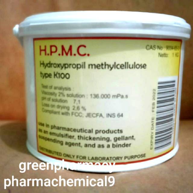 HPMC K100 serbuk 1 kg