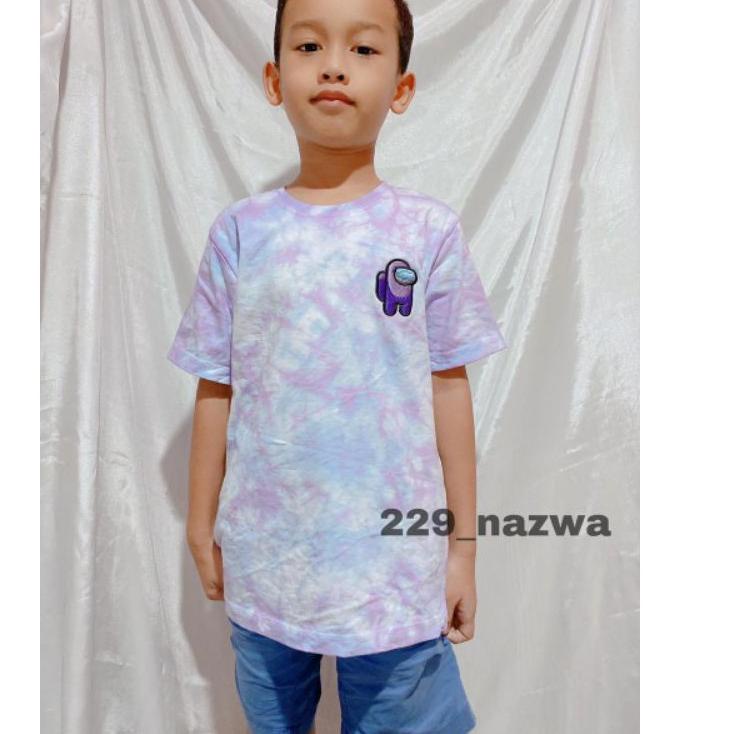 kaos anak Among us T'hisrt anak among us, tie Dye anak among us