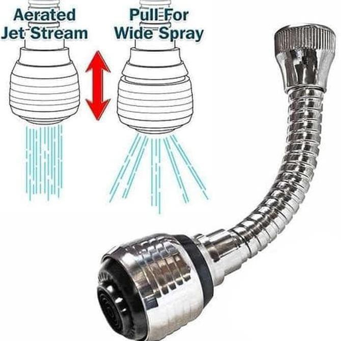 Sambungan Kran Air Wastafel Stainless Keran Air Filter Flexible