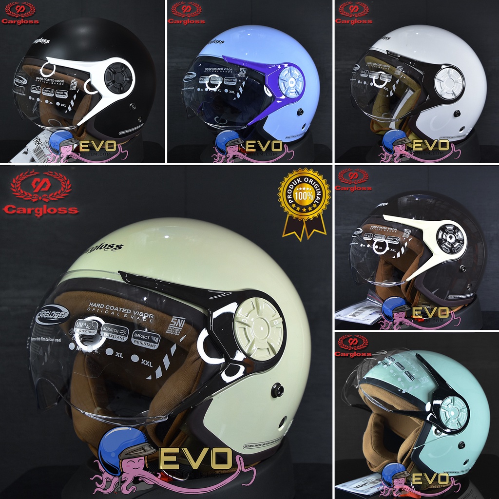 HELM CARGLOSS HIJAB YRH SOLID MOTIF ORIGINAL 100%, CARGLOSS HELMET HIJAB, CARGLOSS OFFICIAL STORE