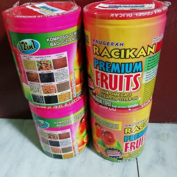 Racikan Madura Lovebird Premium Fruits Pakan Makanan Burung Love Bird