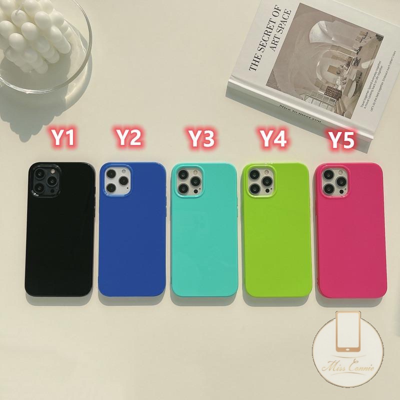 Soft Case TPU Warna Permen Polos Untuk IPhone 11 XR 7 8 Plus 14 Plus 14 13 12 11 Pro Max