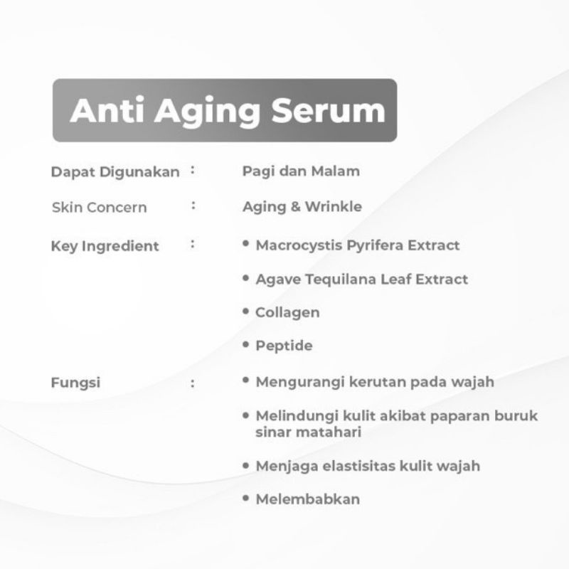 ANTI AGING SERUM BENINGS SKINCARE DR. OKY PRATAMA