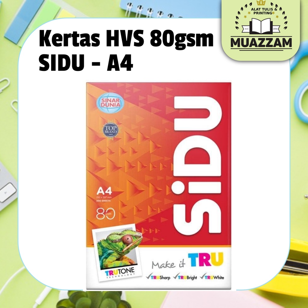

SIDU Kertas A4 80 gsm HVS Putih