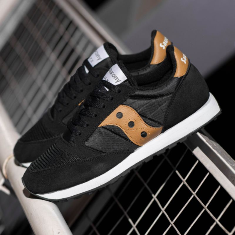 SALE ONLY  SEPATU ORIGINAL SAUCONY JAZZ VINTAGE BLACK BROWN