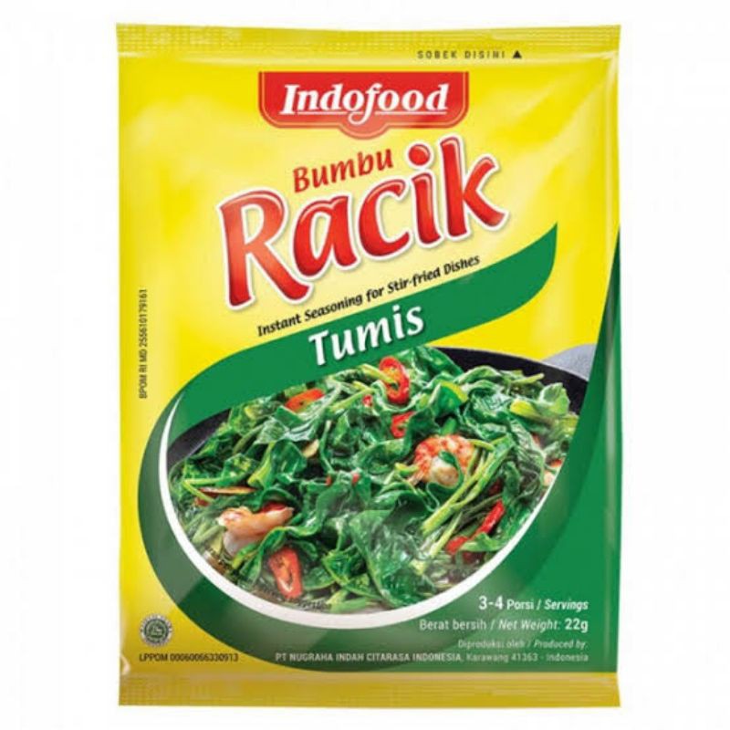 Bumbu racik indofood sayur asem / ikan / sop / tumis / nasi goreng / tempe / lodeh