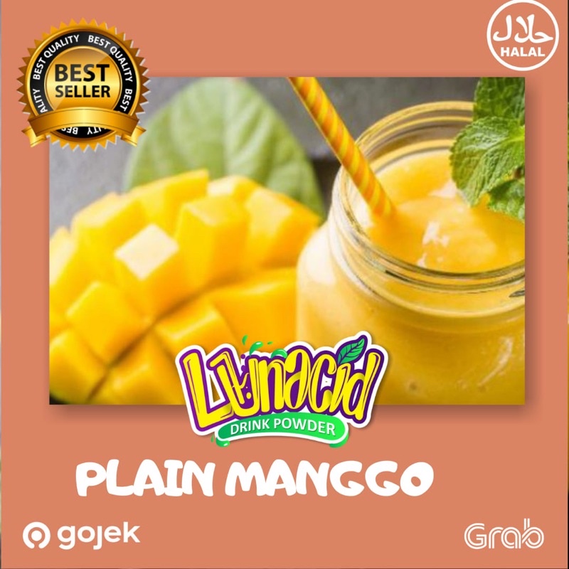 

serbuk minuman rasa plain manggo/powder drink Plain mango/Mango Plain tanpa Gula, Berat 1KG