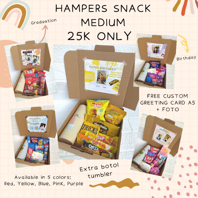 

[TERMURAH] HAMPERS SNACK BOTOL TUMBLER CUSTOM BISA REQUEST NAMA DAN UCAPAN, KADO WISUDA, ULANG TAHUN, ANNIVERSARY, MENSIVERSARY, KADO MURAH, HAMPERS MURAH