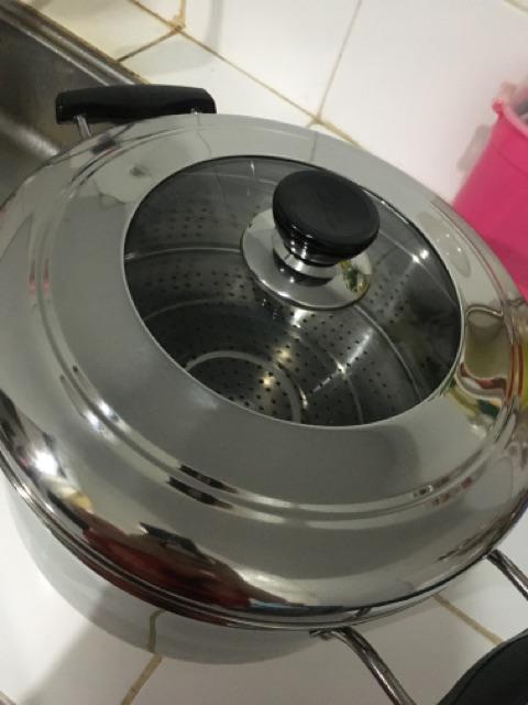 Steamer Dandang High Grade 28 Cm  Japan Style - Steamer Stainless Steell