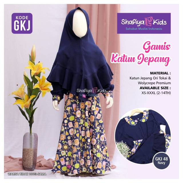 SK || Gamis Katun jepang shafiya kids