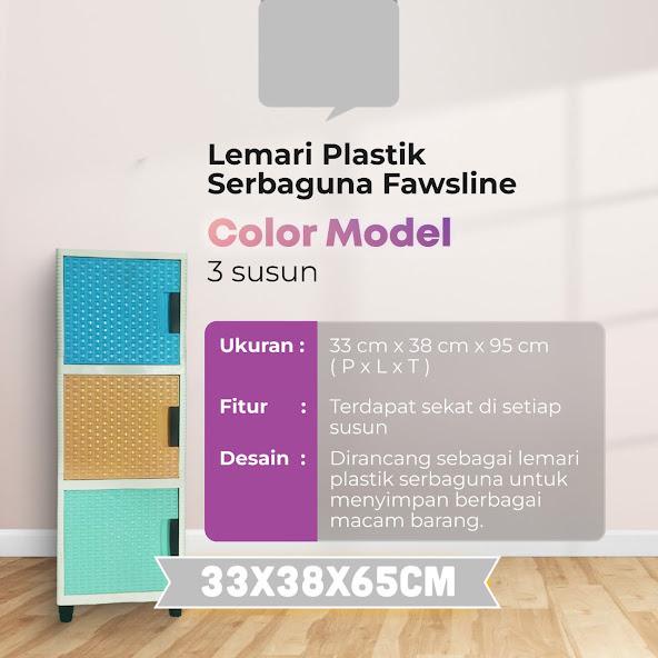 Lemari Plastik susun 3 swing dan susun 4 Fawsline