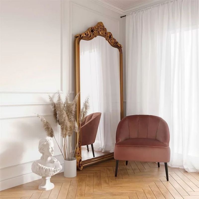 cermin ukir standing miror | cermin badan standing miror ukir