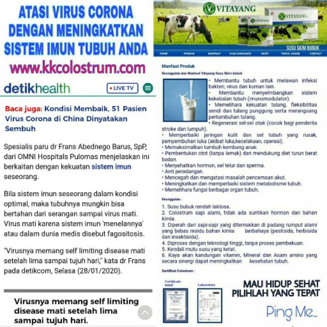 

Vitayang susu skim bubuk,susu colostrum